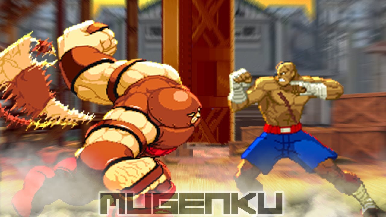 Juggernaut vs Sagat. Marvel vs Capcom Street Fighter MUGEN Battle