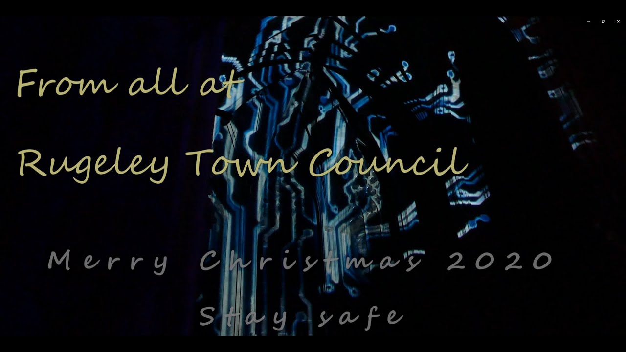 Christmas lights switch on video Rugeley Town council 2020