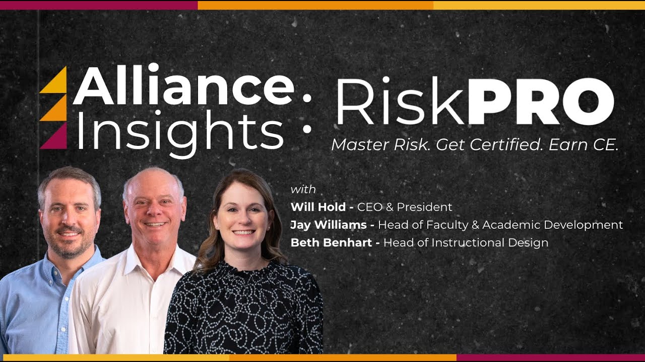 Alliance Insights: RiskPRO Certification Series
