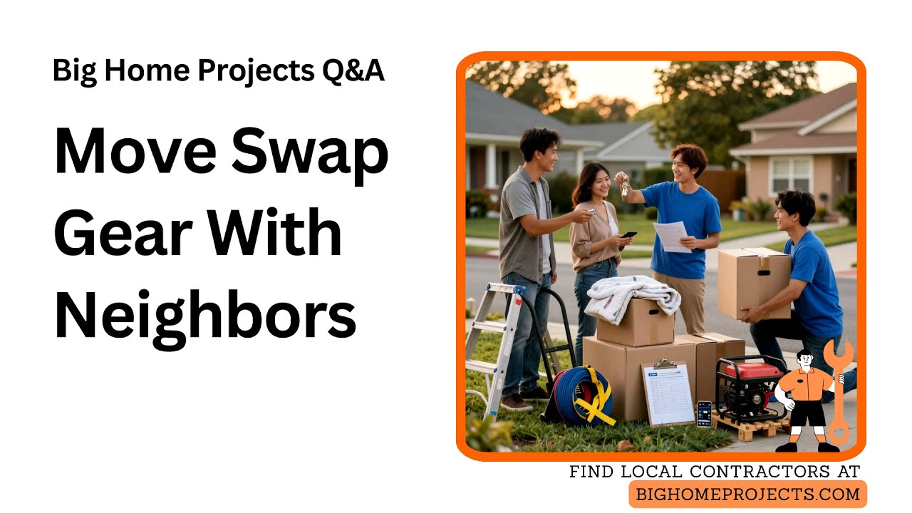 Neighborhood Moving Supply Swap Chat Inventory Plan