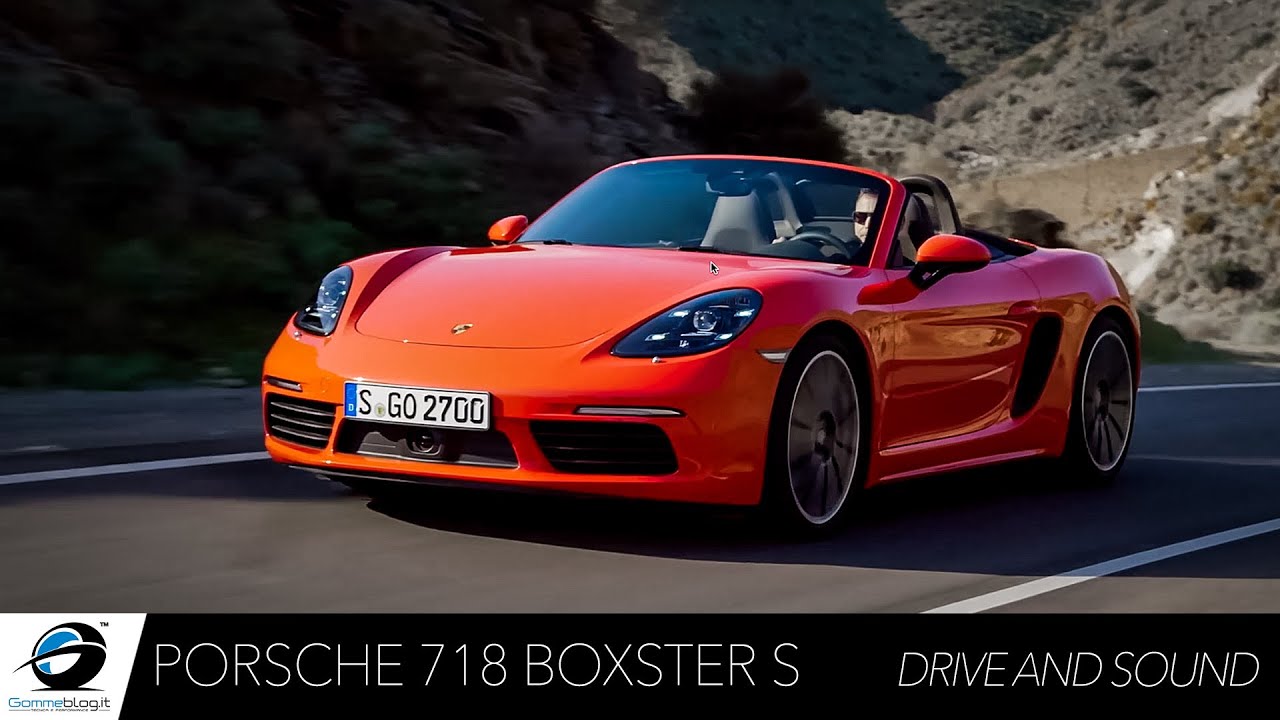 Porsche 718 Boxster S Вождение и звуковые Ускорения