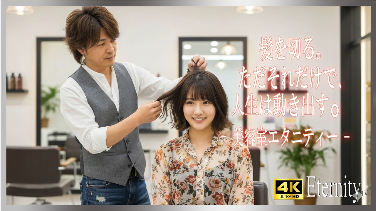 美容室エタニティー [モデルYuu] [4K] 「髪を切る。」ただそれだけで、人生は動き出す。｜美容室エタニティー THE ULTIMATE 通常