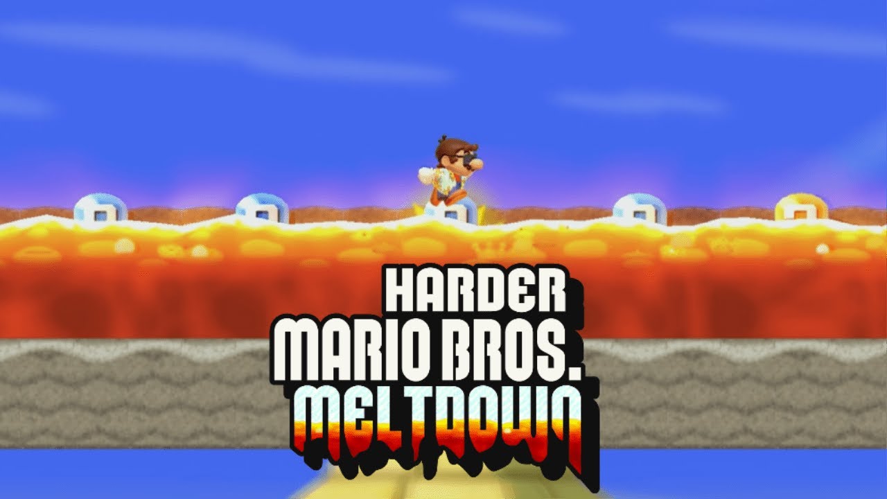 Harder Mario Bros.MELTDOWN #5 Walkthrough 100%