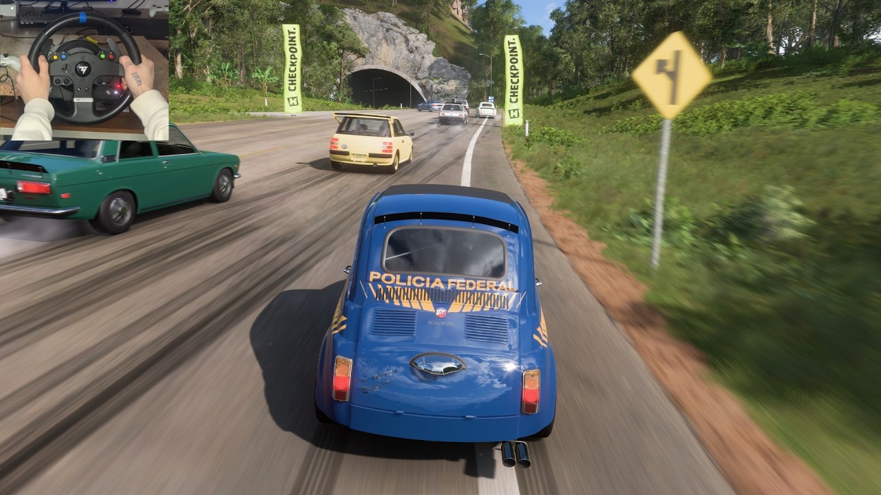 Abarth 595 Esseesse VS Cult Classics Cars | Forza Horizon 5 Steering Wheel Gameplay