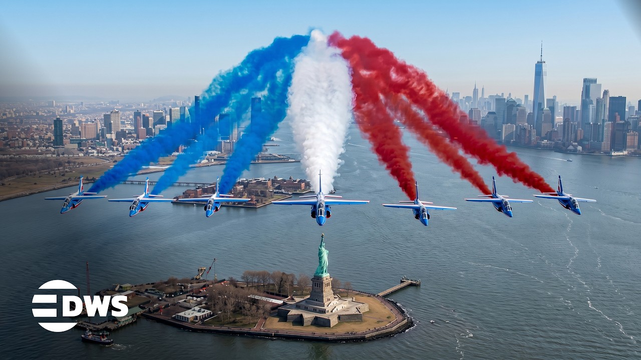 HISTORIC MOMENTS: French Air Force Jets Dazzle Washington DC Sky During Libert&eacute; 250 Flyover | AQ14