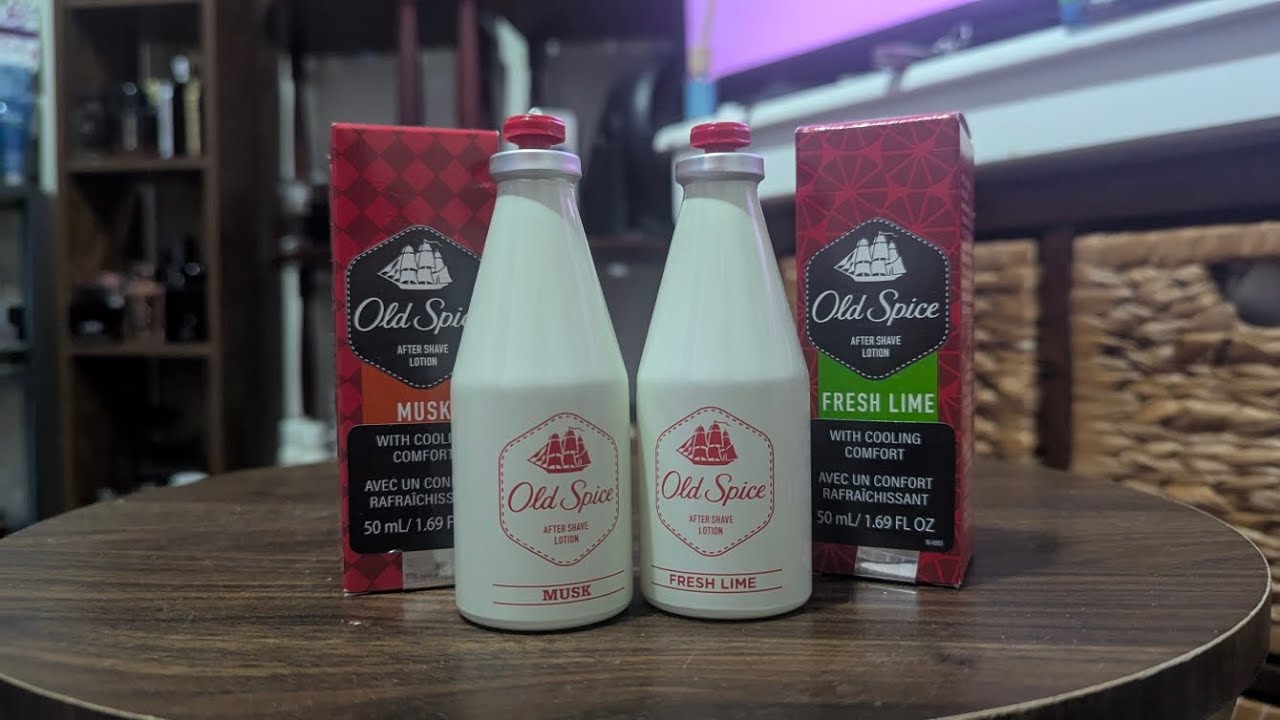 Old Spice Musk and Fresh Lime aftershaves review 