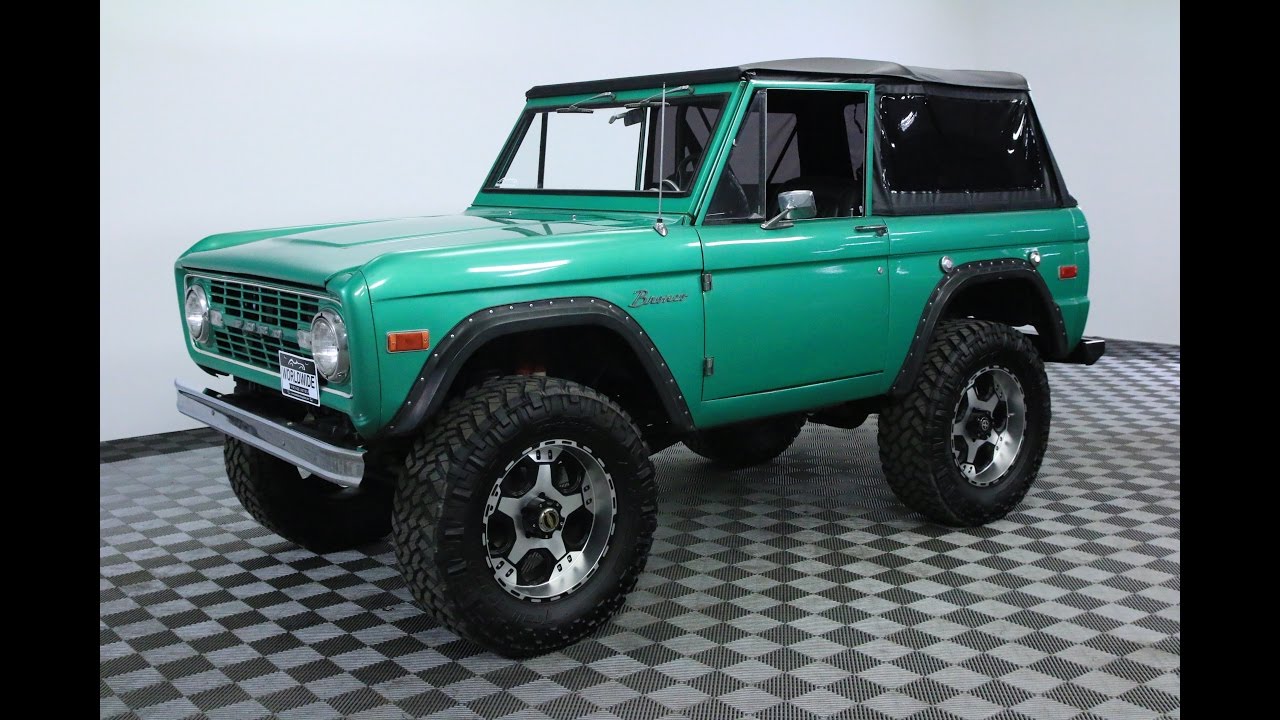 1972 FORD BRONCO RE-SHOOT GREEN