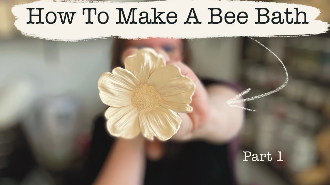 Make A Bee Bath With Me | Air Dry Clay or Ceramic Clay
