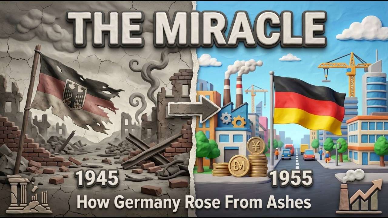 How Germany Went From Total Ruins to RICHEST Country in 10 Years (Economic Miracle Explained)