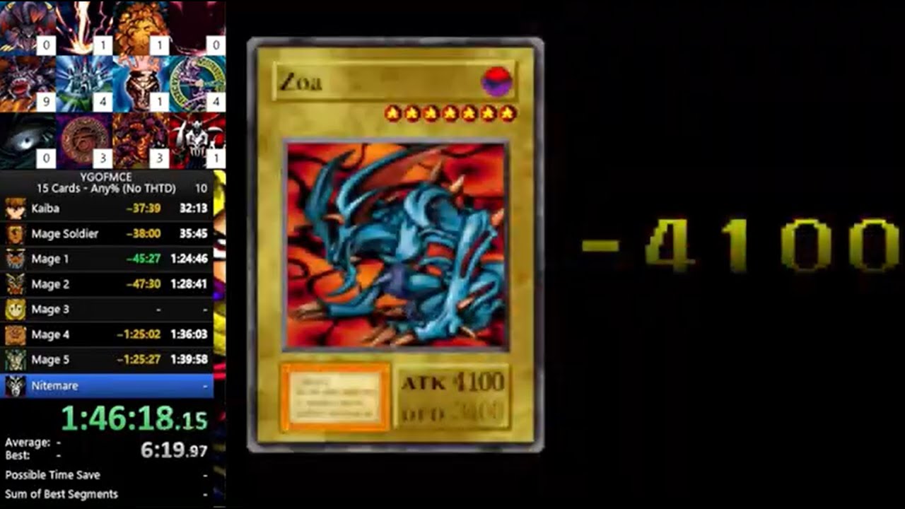 Yu-Gi-Oh! Forbidden Memories - 15 Cards - Any% (No Twin-Headed TD) Speedrun - 2:16:30 [FWR]