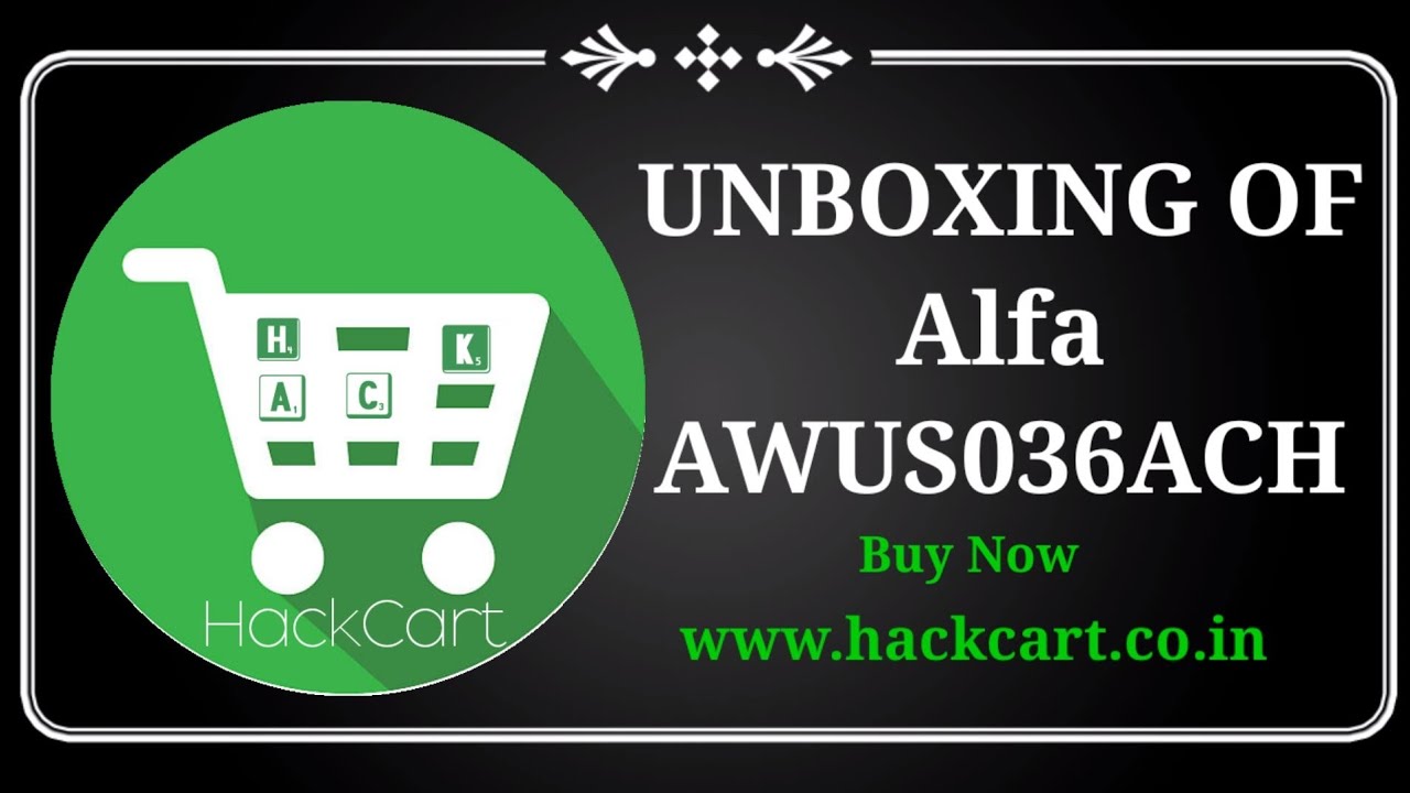 Alfa AWUS036ACH Unboxing and details.