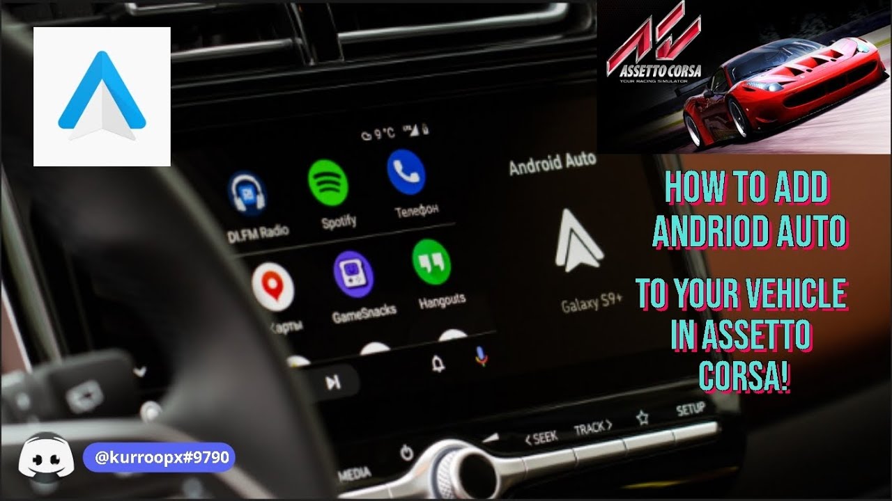 How to add ANDROID AUTO to Assetto Corsa! | New/Recent | 2024 |