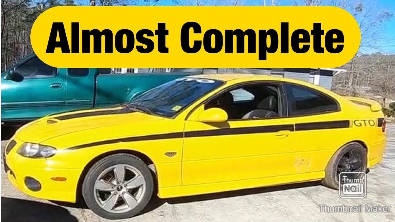Less than a year later and the GTO is almost complete!