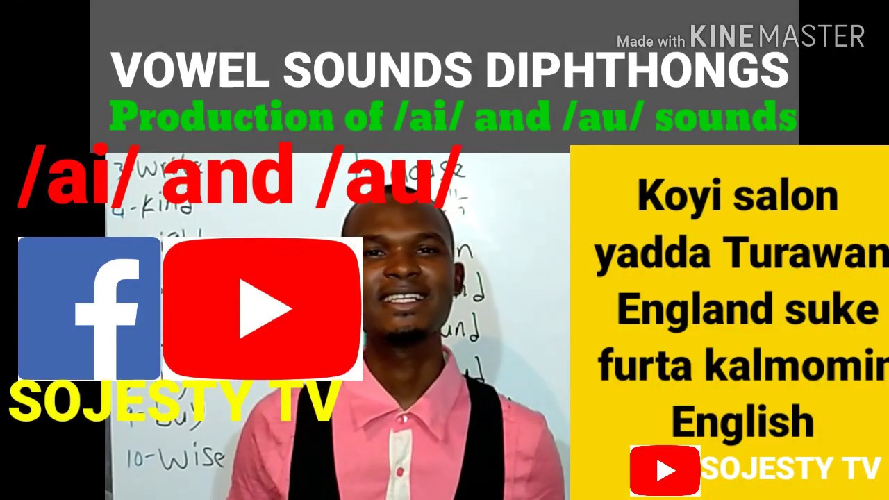 Koyon Turanci cikin Hausa. VOWEL SOUNDS: DIPHTHONGS; Production of /ai/ and /au/ sounds