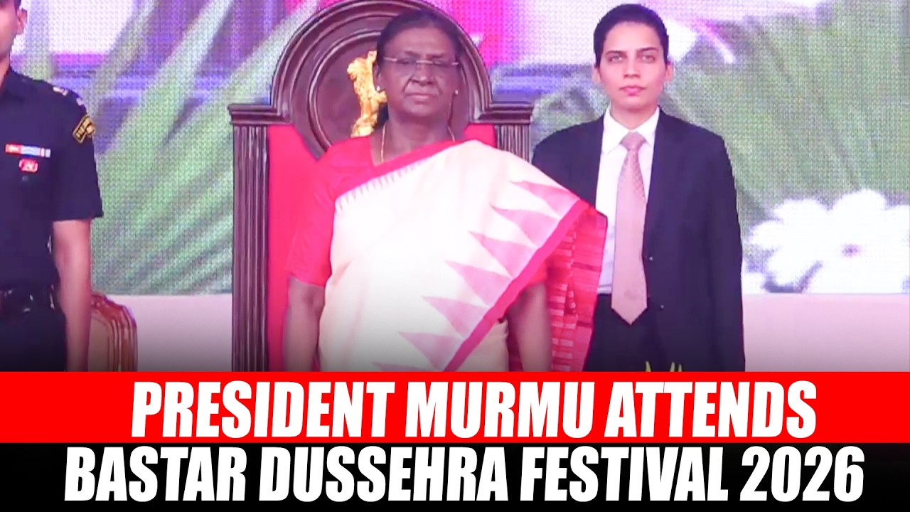 LIVE: President Droupadi Murmu Attends Bastar Dussehra festival 2026 in Jagdalpur I Chhattisgarh