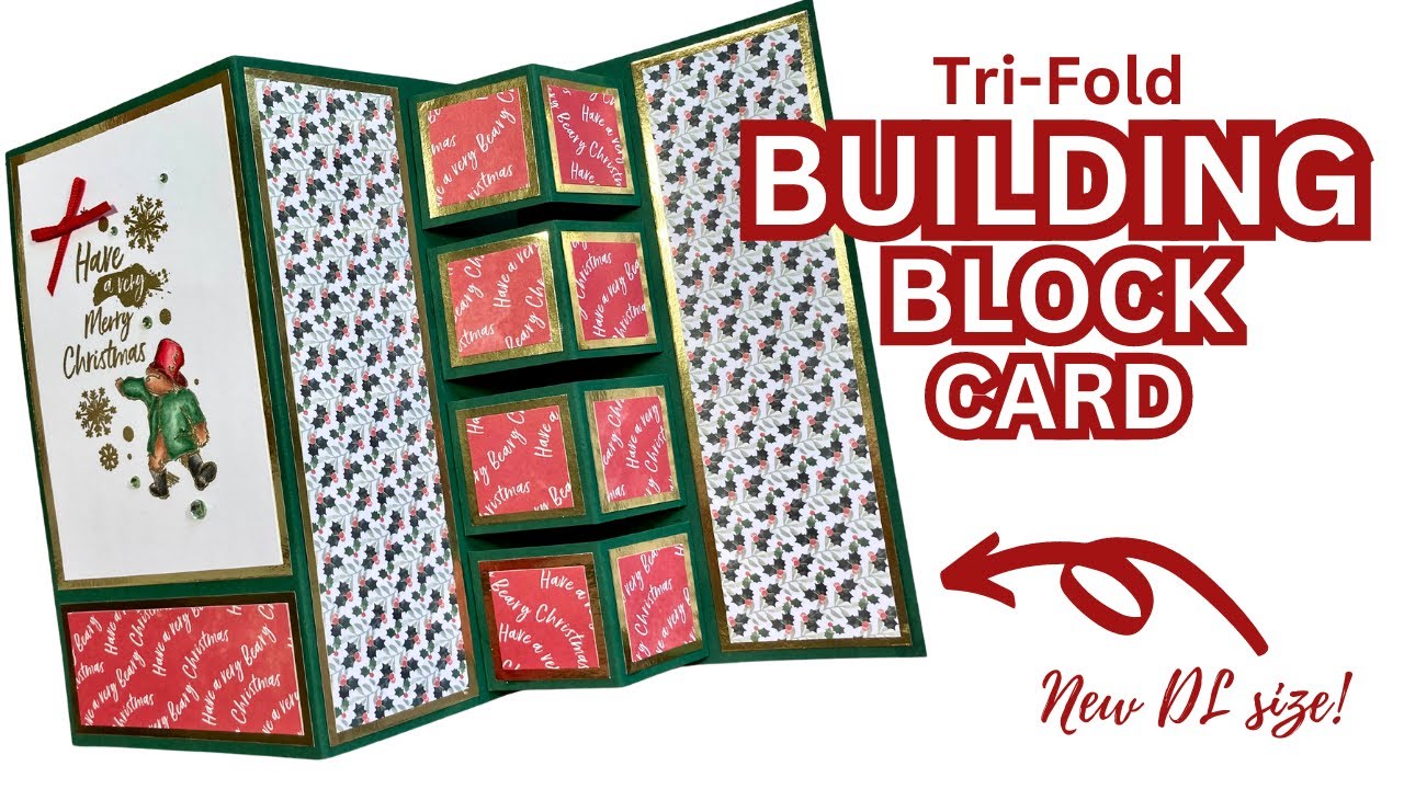 Try my EASY Tri-Fold Building Block Card! NO DIES NEEDED!