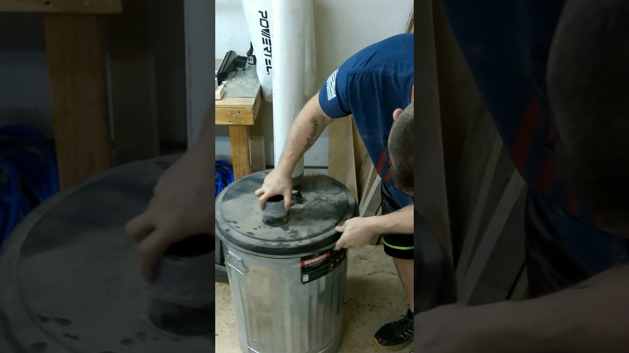 #1 Rated Dust Collection Cyclone Lid #woodworking #dustcollection