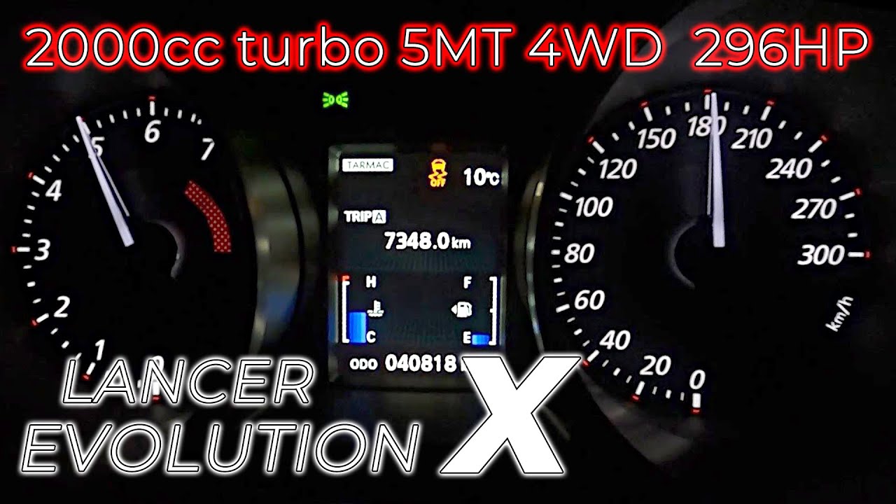 2014y  (CZ4A)  Lancer Evolution X , acceleration test.Japan specification .2.0L turbo 4WD 5MT.296HP