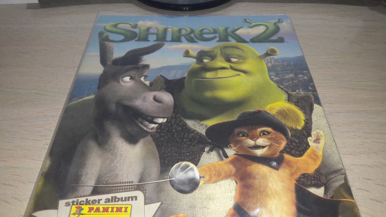 Panini 2004 COMPLETE Dreamworks Shrek 2 sticker album review.
