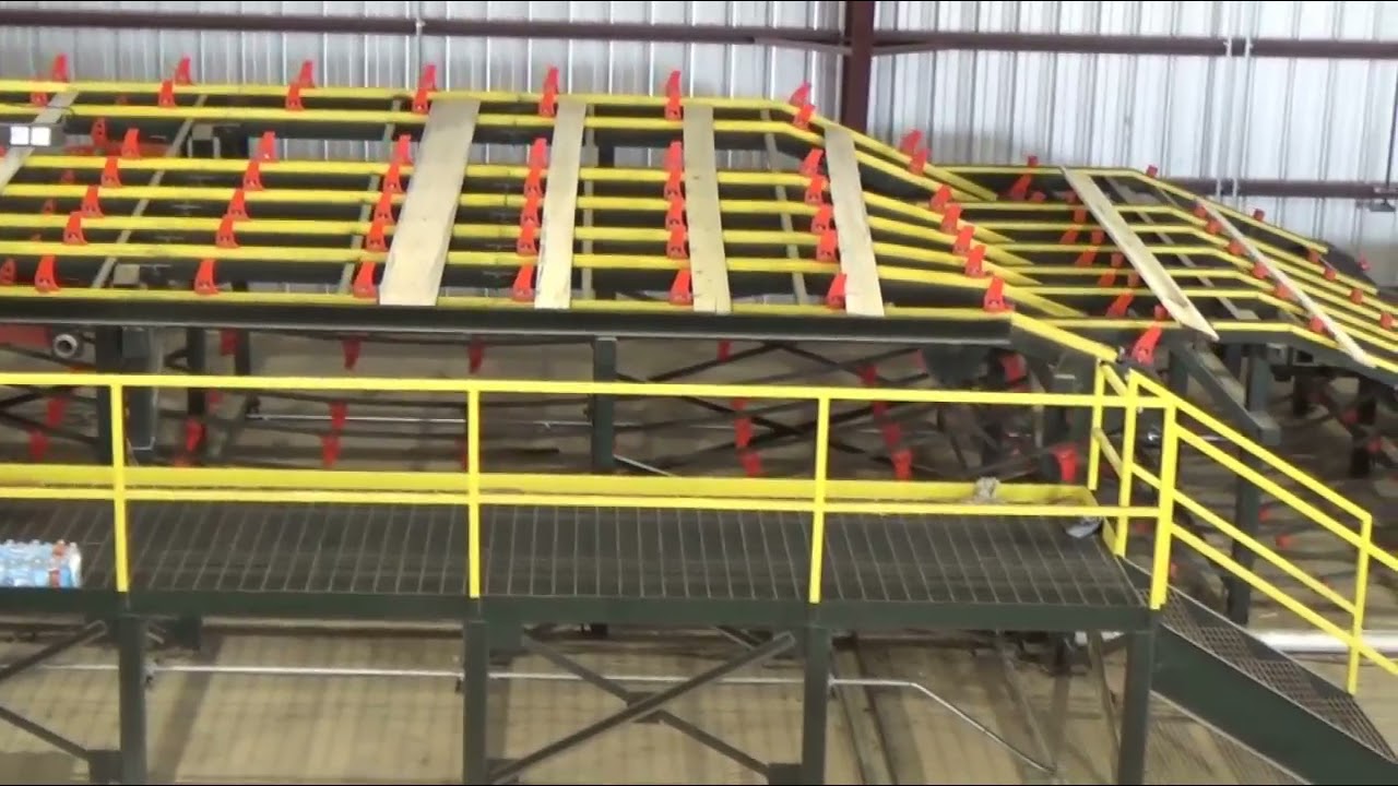 Lumber Stacker Line with Stick Bundler System