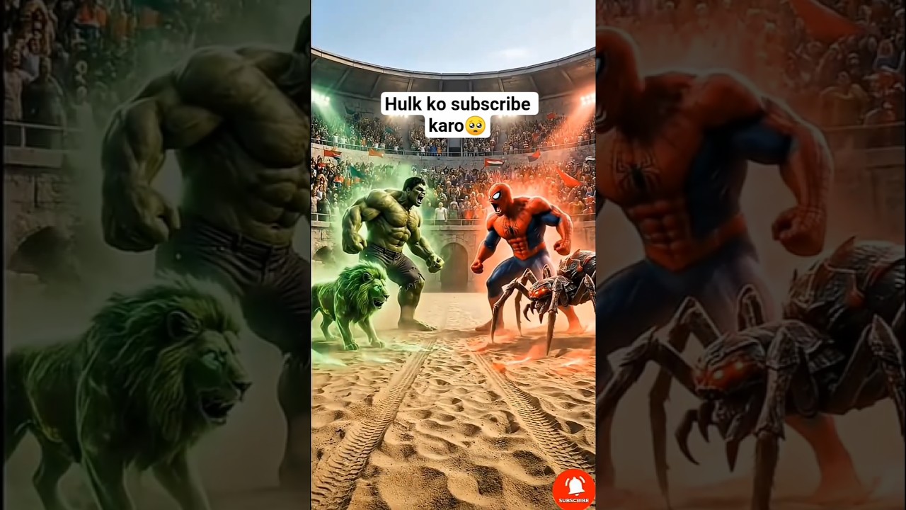 Hulk vs Spider-Man 🔥 Full Power Fight | Marvel Fans Must Watch😱