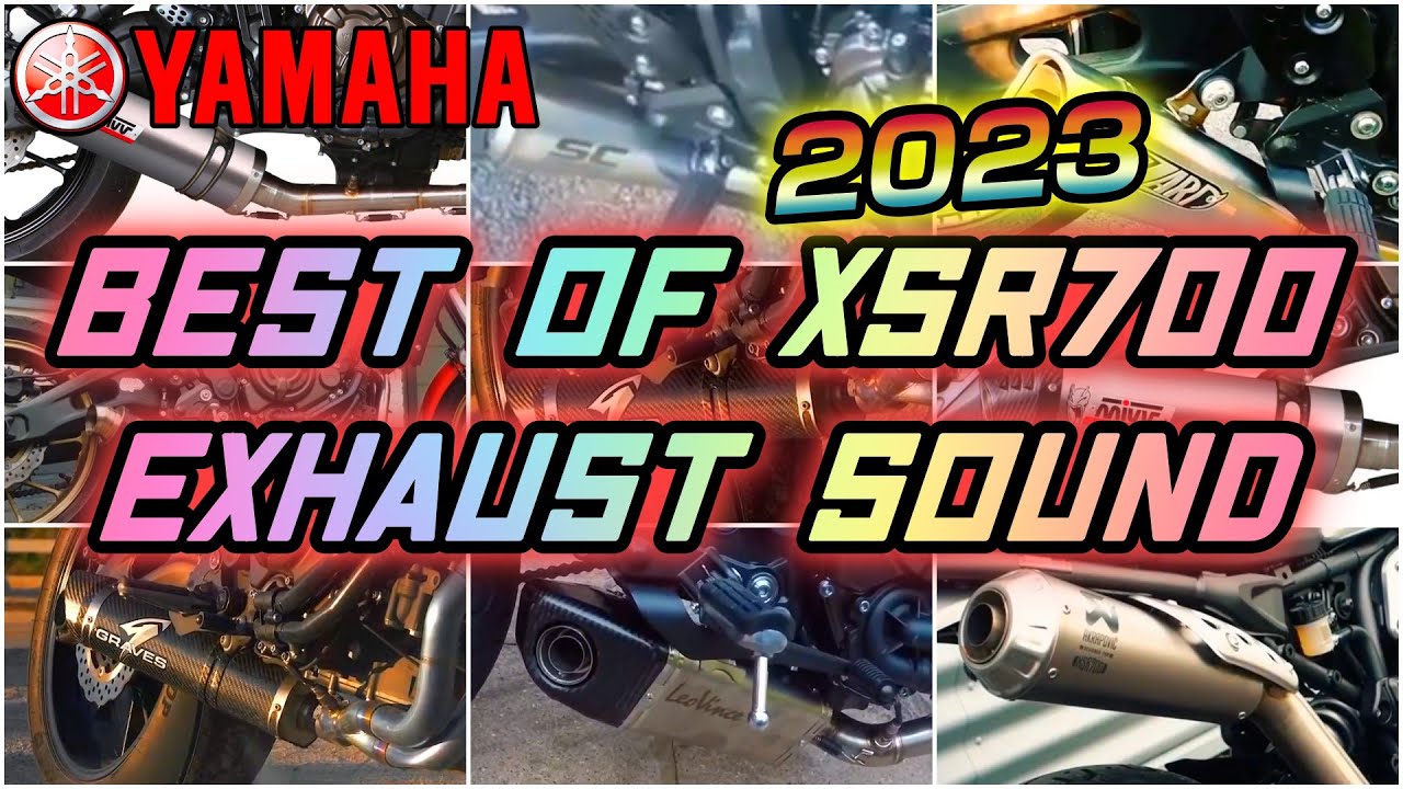 【XSR700】Звук выхлопа YAMAHA 2022 BEST OF EXHAUST SOUNDS - PURE SOUNDS!