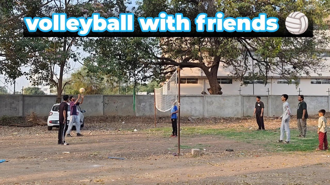 Playing volleyball with friends 🏐 || #HS_vlogs #8