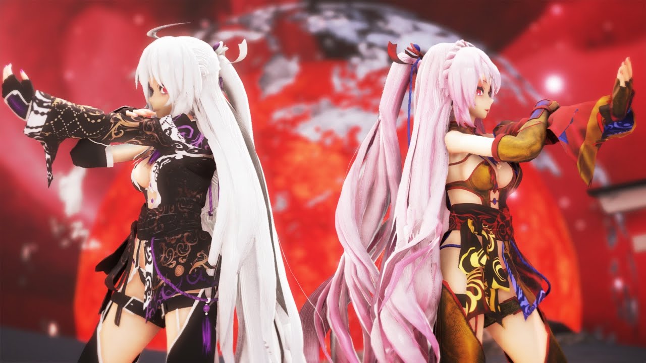 【MMD】ブリキノダンス-Buriki no Dance【TDA-Luka×Haku】