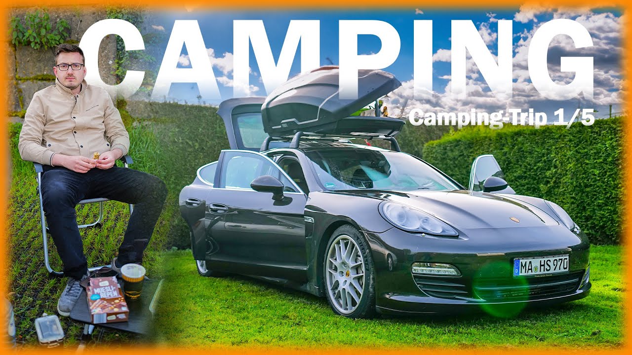 Camping im Porsche: Im Panamera schlafen und durch halb Europa fahren!