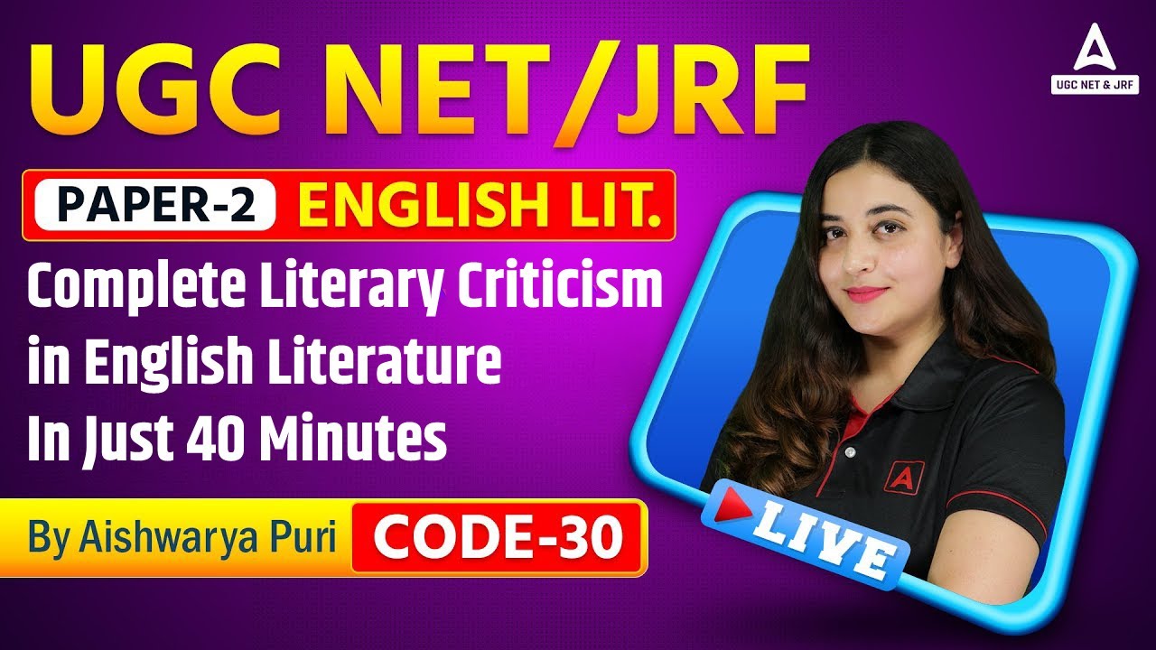 UCG NET 2023 English Literature | Complete literary Criticism in English Literature - In Just 40 Min