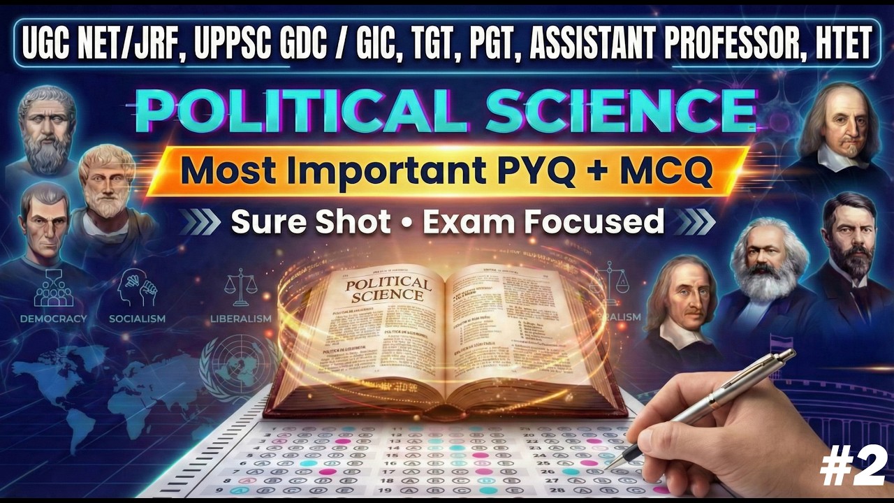Political Science Important PYQ + MCQ | UGC NET, PGT, TGT & Assistant Professor | Practice Set #2