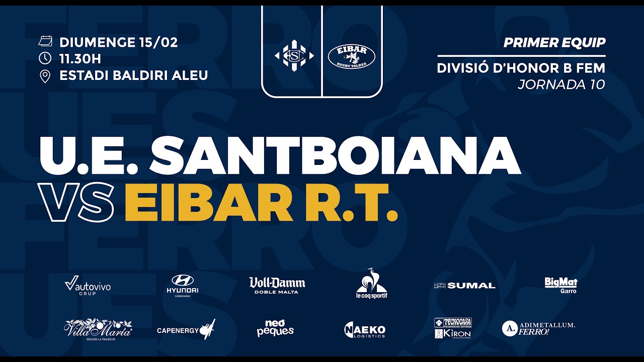 U.E. Santboiana - Eibar R.T. (10ª jornada DH B Femenina)