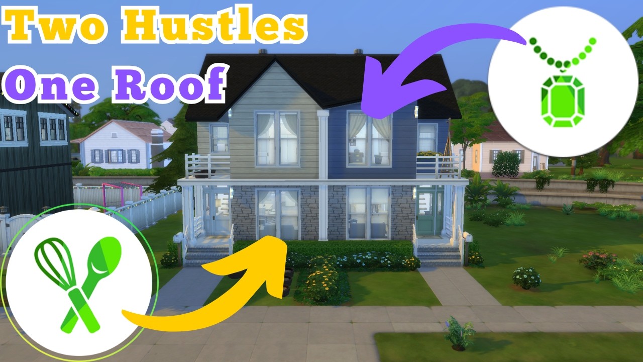 Entrepreneurial Duplex // The Sims 4 [speed build]