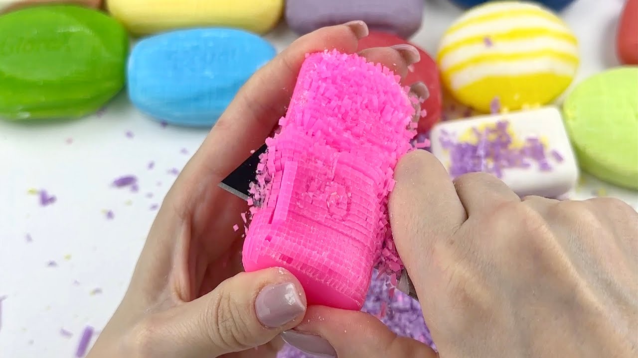 ASMR Cutting Soap Cubes #8 立方体石鹸のカット | ASMR Soap.