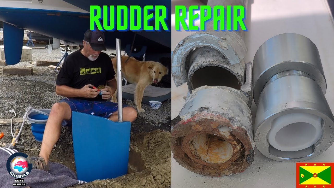 Leopard 39 Rudder Repair - Ep. 39