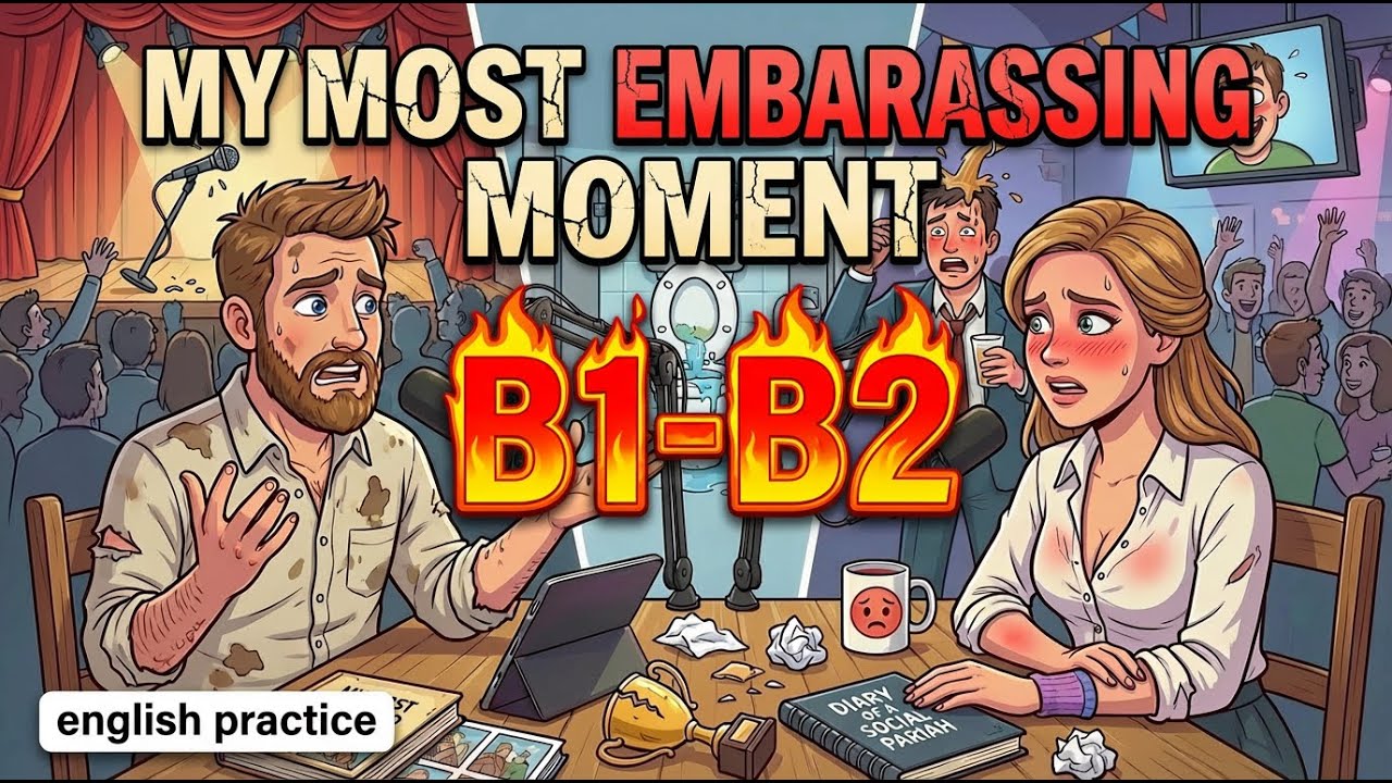 My Most Embarrassing Moment 🙈 | B1–B2 English Listening Podcast (Past Tense Story)