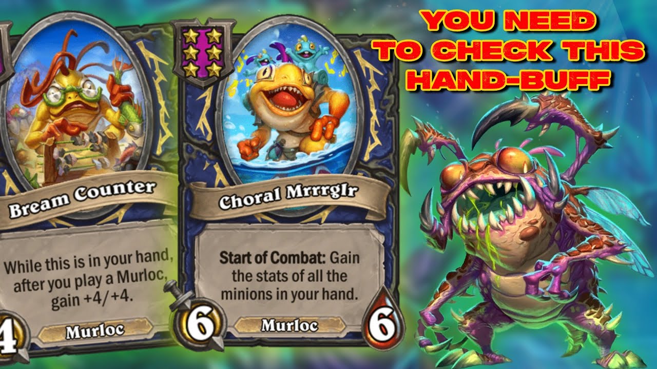 GOOD old Flurgl HAND-BUFF Murlocs!!! | Hearthstone Battlegrounds