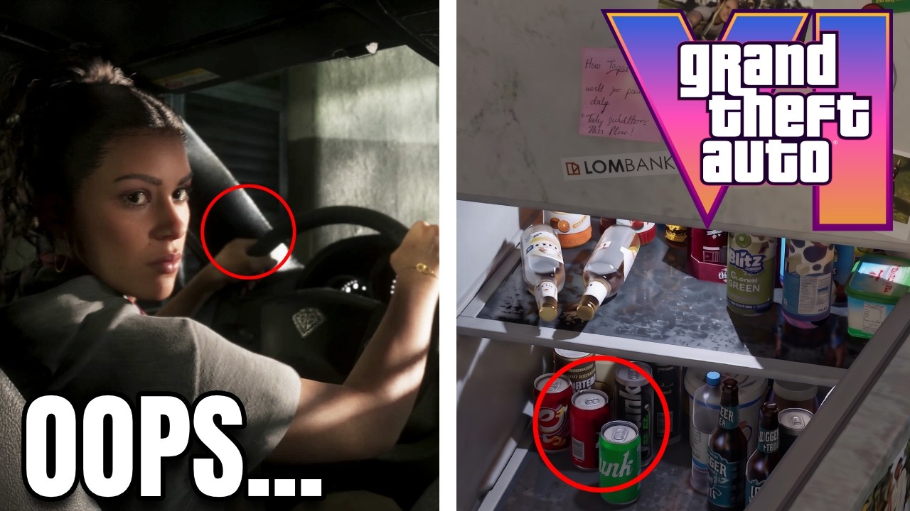 10 ошибок в расширенном геймплейном трейлере GTA 6