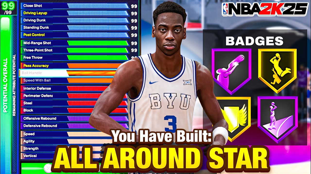 AJ DYBANTSA Build is OVERPOWERED in RANDOM REC on NBA 2K25
