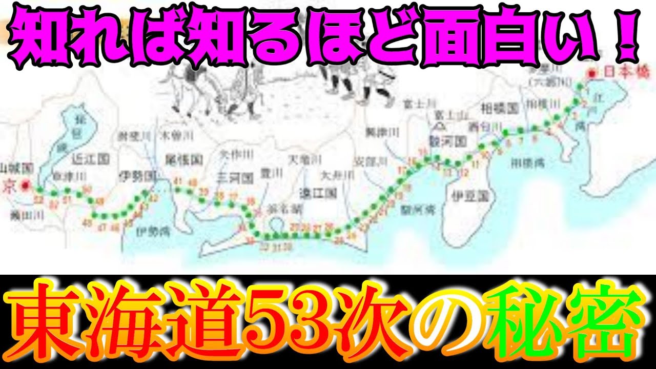 【歴史解説】知れば知るほど面白い！東海道５３次の秘密！【MONONOFU物語】