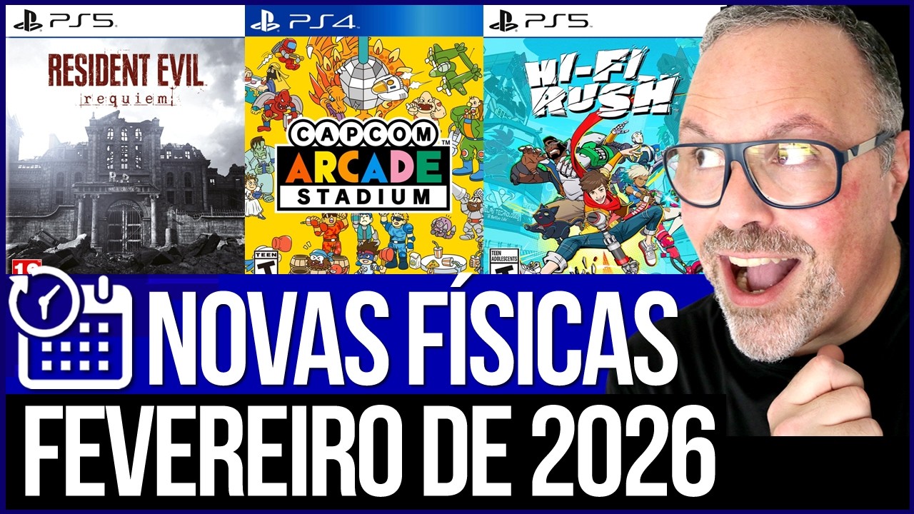 LANÇAMENTOS de PS4 e PS5 de FEVEREIRO de 2026 - Novas MÍDIAS FÍSICAS do mês de fevereiro de 2026