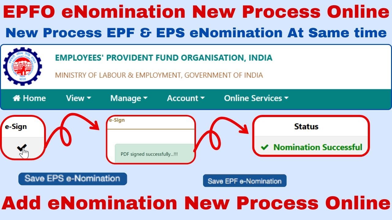 EPFO Add eNomination New Process Online 2025 ✅ | EPF Add eNomination New Process Online