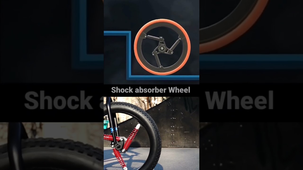 New innovation bicycle shock absorber wheel suspension process #technology #automobile #tech #bike