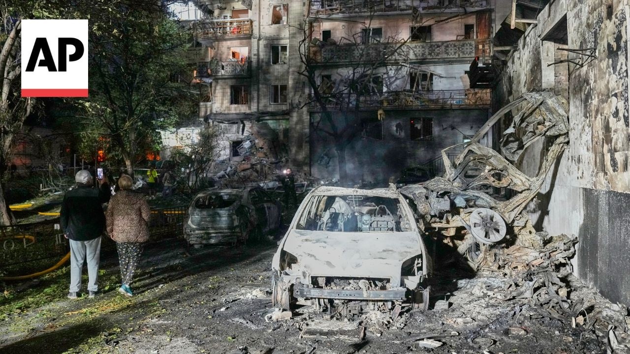 1 killed, 8 injured in overnight Russian attack on Ukraine's Kyiv
