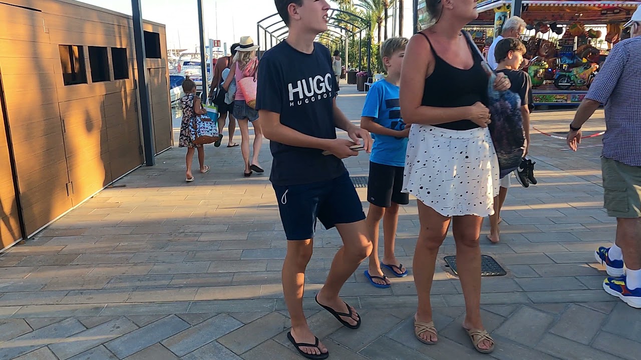 Walking to Port D'Alcudia