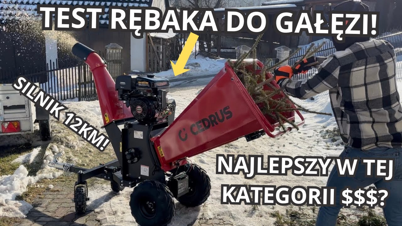 Rębak Cedrus RB04 PRO-E Prezentacja & TEST!