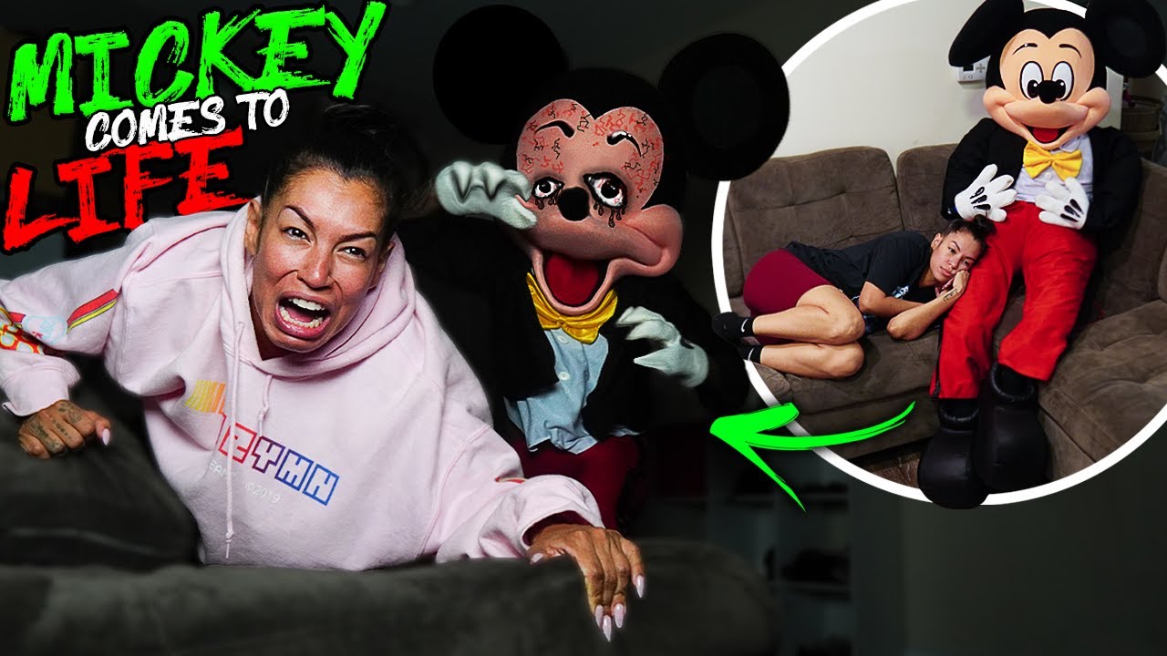 *GIANT* Mickey Mouse Doll COMES TO LIFE!! EVIL MICKEY PRANK!! | The Family Project
