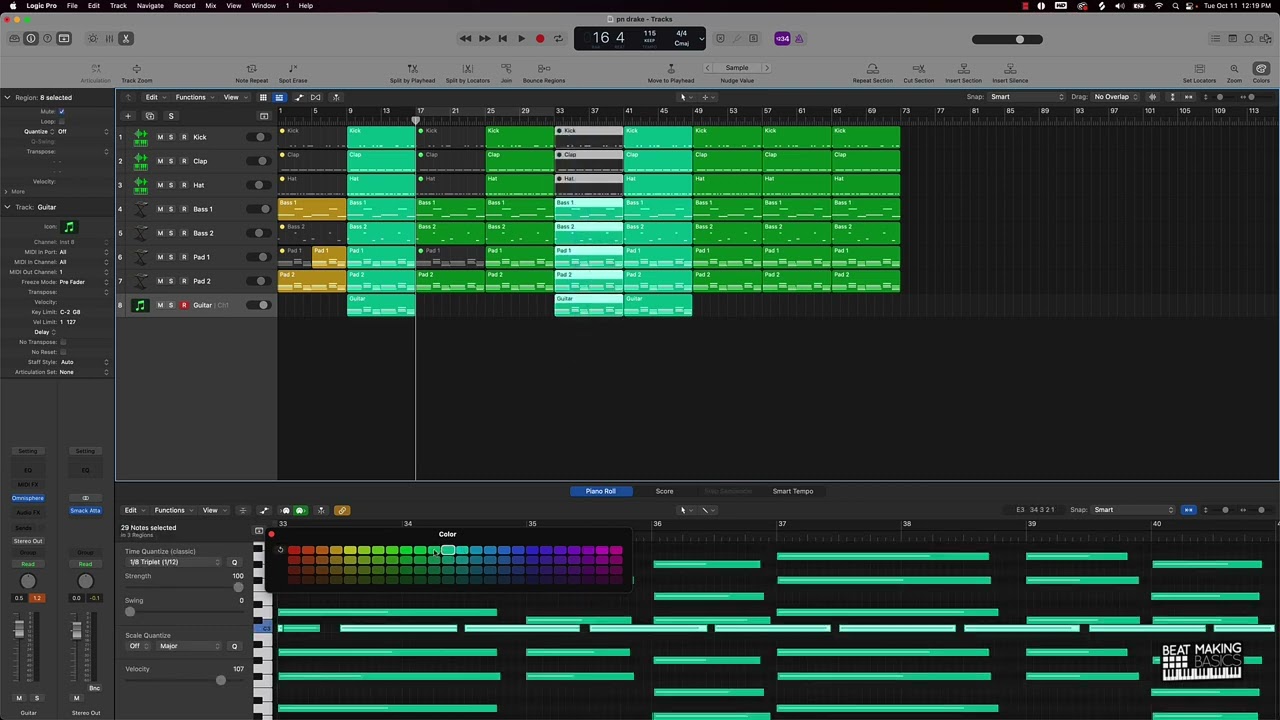 How To Structure A PartyNextDoor x Drake Type Beat In Logic Pro X