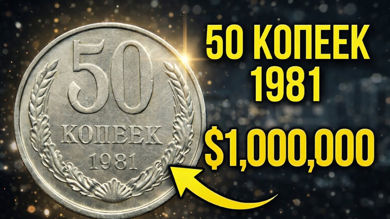 •	Самая дорогая монета СССР 50 копеек 1981 стоимость до $1,000,000