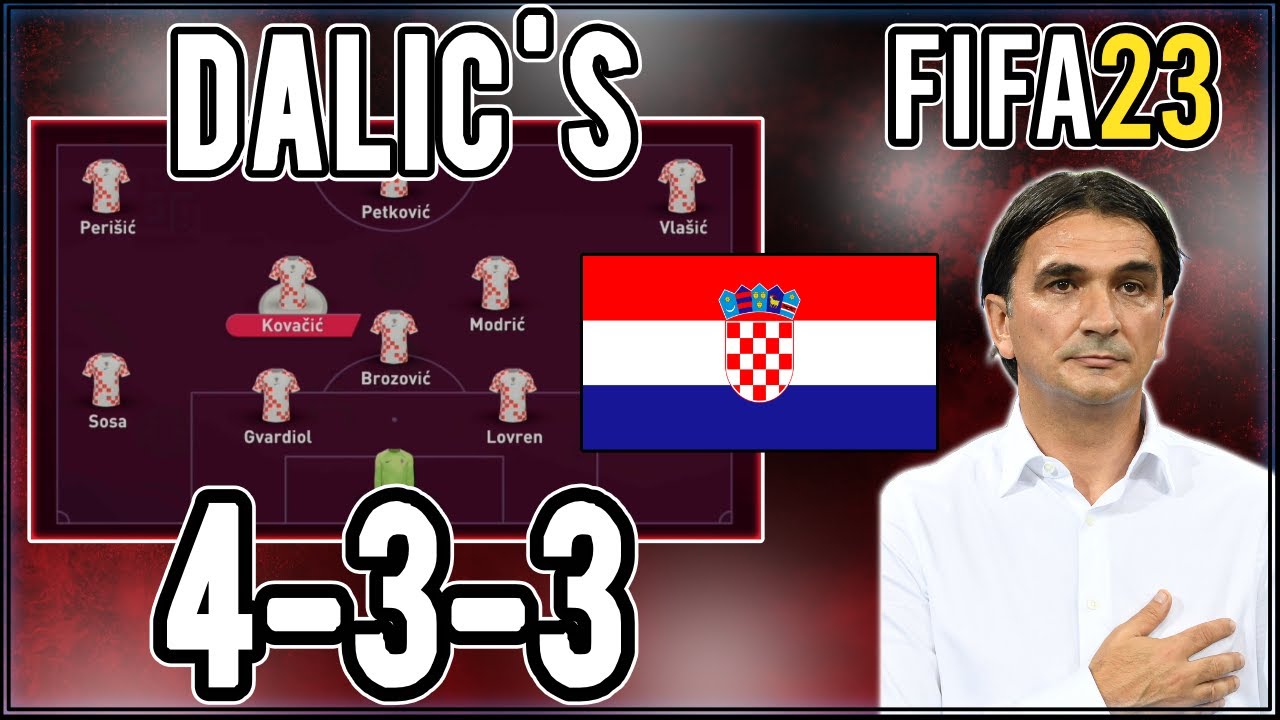 Replicate Zlatko Dalic's 4-3-3 Croatia Tactics in FIFA 23 | Custom Tactics Explained